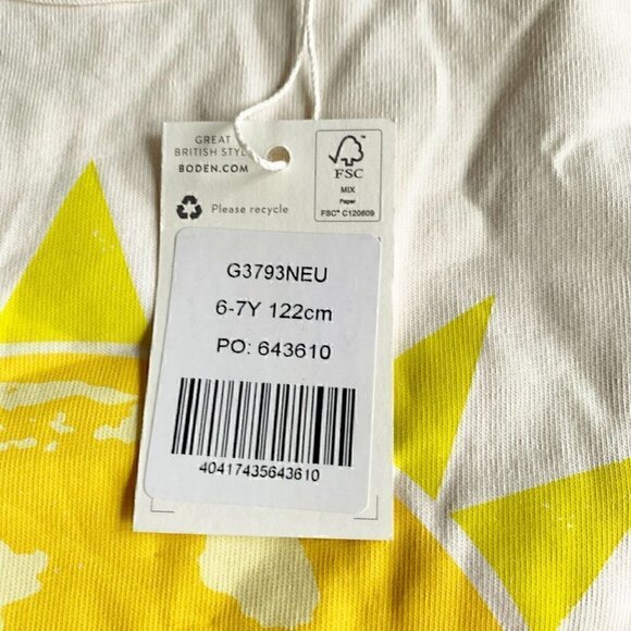NEW Mini Boden Solar Power Kids Tee 6-7 Years - Picture 4 of 8